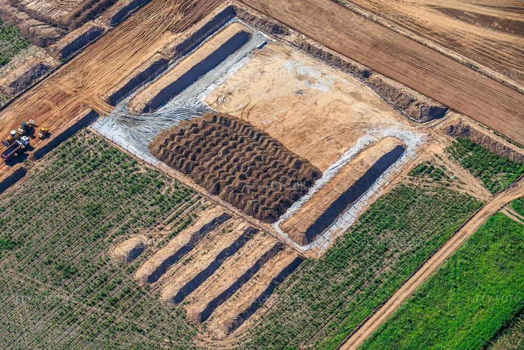 Luftbild: Gewerbegebiet D12 mit Baustelle für Geothermiekraftwerk und Umspannstation von Vulcan in Landau in der Pfalz im Bundesland Rheinland-Pfalz in Deutschland.Foto: IMG_156914.jpg vom 23.05.2026 durch Werner Riehm/FLY-FOTO.deAuflösung des Originals: 6000 x 4000 pxVULCAN ENERGY RESOURCES
