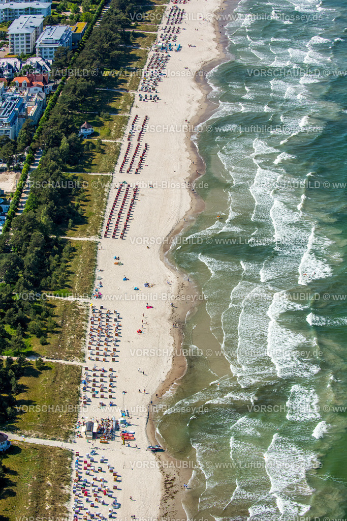 Ostsee16062314Ruegen_Ostseebad Binz | Küstenlinie, Strandkörbe,  Binz, Ostseeküste,Mecklenburg-Vorpommern, Vorpommern, Mecklenburg-Vorpommern, Deutschland