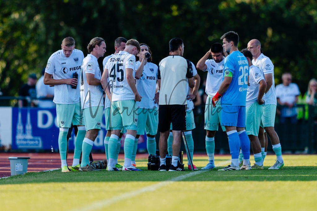 Testspiel, Saison 2026/27: SC Preußen Münster - Kickers Emden | Billerbeck, 10.07.2026: Testspiel, SC Preußen Münster gegen Kickers Emden auf der Anlage des DJK Billerbeck in Billerbeck. Foto: sportfotografie.ms | Markus Paletta - Realisiert mit Pictrs.com