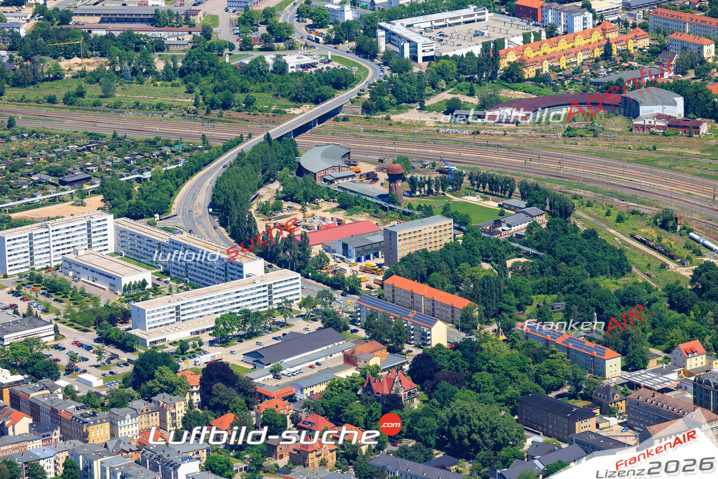 Die Luftaufnahme der Stadt Gera wurde vom UL-Flugzeug heraus erstellt ( keine Drohne )- hohe Auflösung für beste Qualität