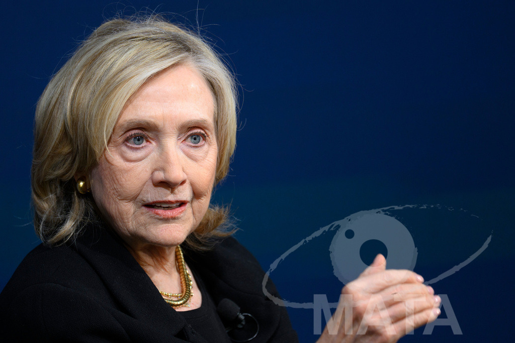 _DWA3955 | Die US-Politikerin Hillary Clinton auf der Veranstaltung Bridging Scholarship and Statecraft im Rahmen der Münchner Sicherheitskonferenz 2026. München, 13.02.2026 Bayern Deutschland  - Realisiert mit Pictrs.com