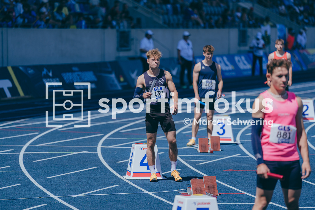 Deutsche Meisterschaften U20 / U16 2026 | Marcel Drews, Berlin Athletics Capital Club, 139, 4x100-Meter-Staffel, Deutsche Meisterschaften der U20 &amp; U16 2026, Lohrheidestadion Bochum-Wattenscheid, 10.07.2026. Foto: Marcel Schwering / sportimfokus - Realisiert mit Pictrs.com