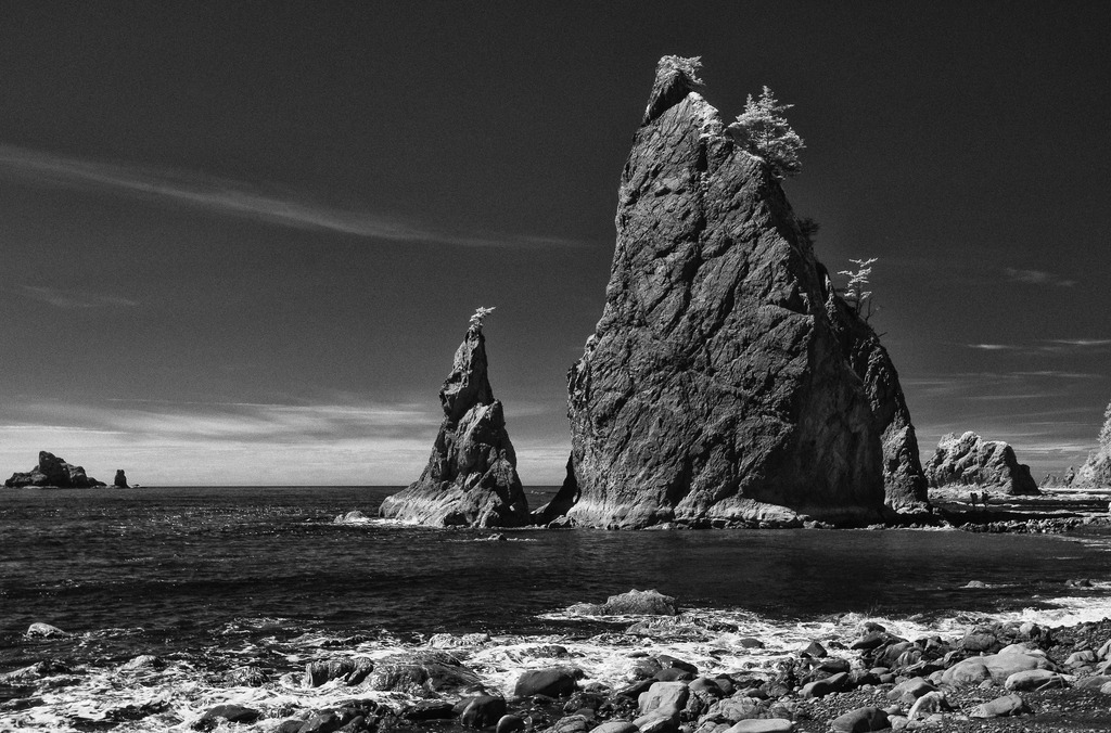 usa-2018-337 | Wilde Küstenlandschaft am Pazifik: Rialto Beach im Olympic National Park im Nordwesten der USA. - Realisiert mit Pictrs.com