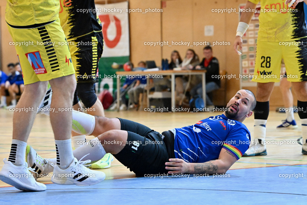SC Ferlach vs. Bregenz Handball | #81 Milicevic Adrian SC Ferlach, SC Ferlach vs. Bregenz Handball, SC Ferlach vs. Bregenz Handball am 28.09.2024 in Ferlach (Ballspielhalle Ferlach), Austria, (Photo by Bernd Stefan)