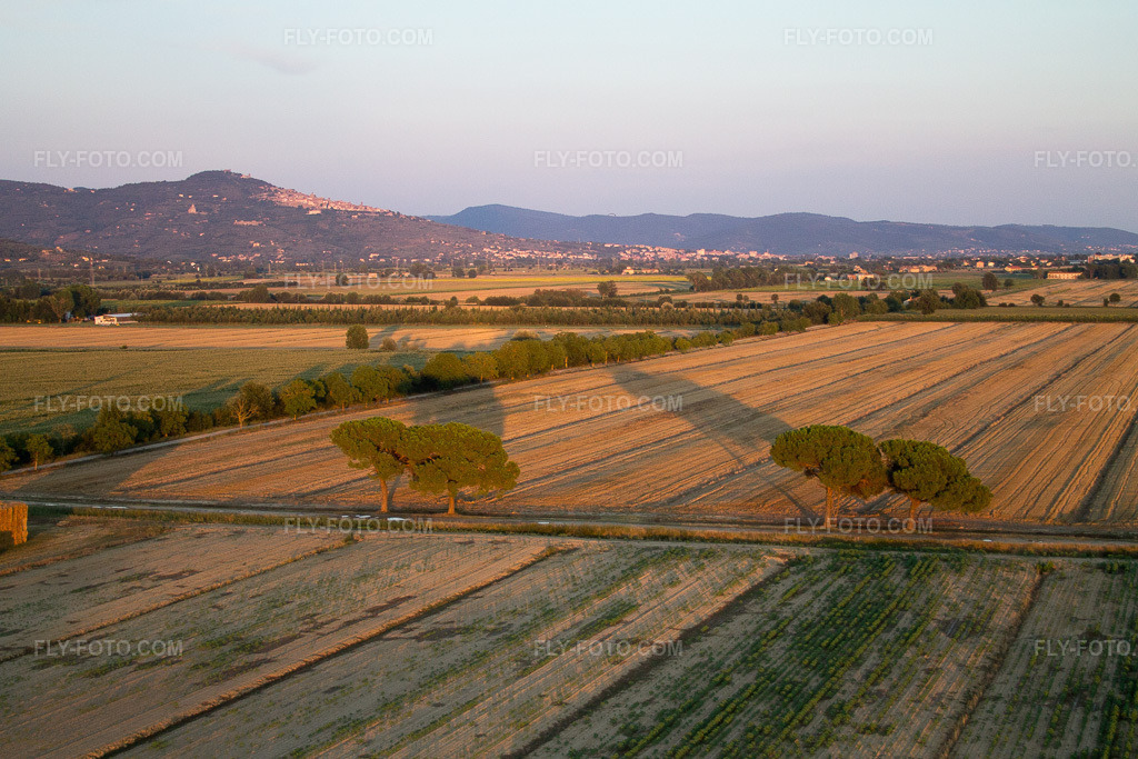 Aerial view: View of the town in Castroncello in the state Tuscany, Italy. – Photo: IMG_43881.jpg taken on 07/29/2011 by Werner Riehm/FLY-FOTO.com – Resolution of the original: 4272 x 2848 px
