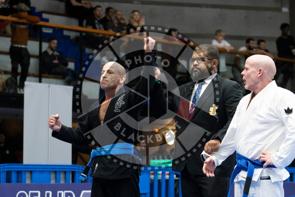 20240122PBB5317 | Fighters compete during the second day of the IBJJF European Championship in Paris, France, on January 22, 2024.