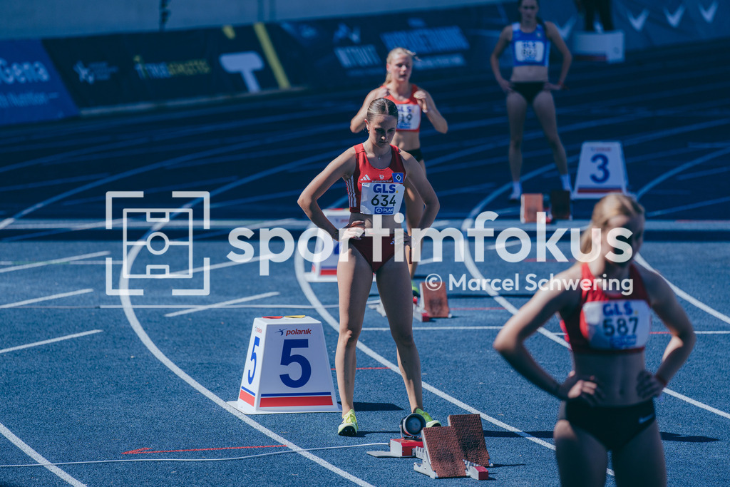 Deutsche Meisterschaften U20 / U16 2026 | Ida Carlotta Schröder, Hamburger SV, 634, 400-Meter-Lauf, Deutsche Meisterschaften der U20 &amp; U16 2026, Lohrheidestadion Bochum-Wattenscheid, 10.07.2026. Foto: Marcel Schwering / sportimfokus - Realisiert mit Pictrs.com