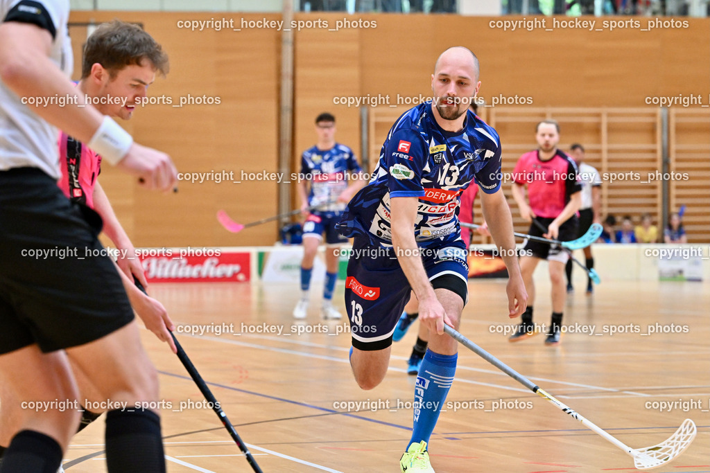 VSV Unihockey vs. Wiener Floorball Verein | #13 Jan Sláma VSV Unihockey, VSV Unihockey vs. Wiener Floorball Verein, VSV Unihockey vs. Wiener Floorball Verein am 18.05.2025 in Villach (Ballspielhalle St. Martin), Austria, (Photo by Bernd Stefan)
