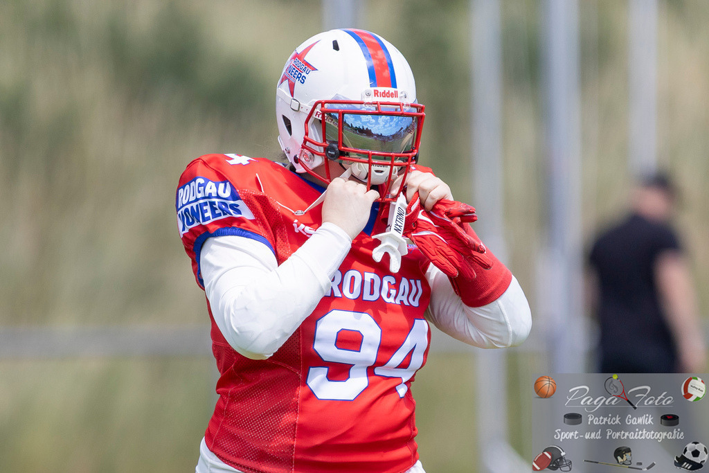 GFLW 1: German Football League Women 1: Rodgau Pioneers Ladies - Stuttgart Scorpions Sisters, 07.06.2026 | Marie Yvonne Levy (Rodgau Pioneers Ladies #94), Freisteller, Portrait / Porträt, Rodgau Pioneers Ladies - Stuttgart Scorpions Sisters, Rodgau, Maingau-Energie-Stadion "Am Weichsee", 7.6.2026 - Realisiert mit Pictrs.com