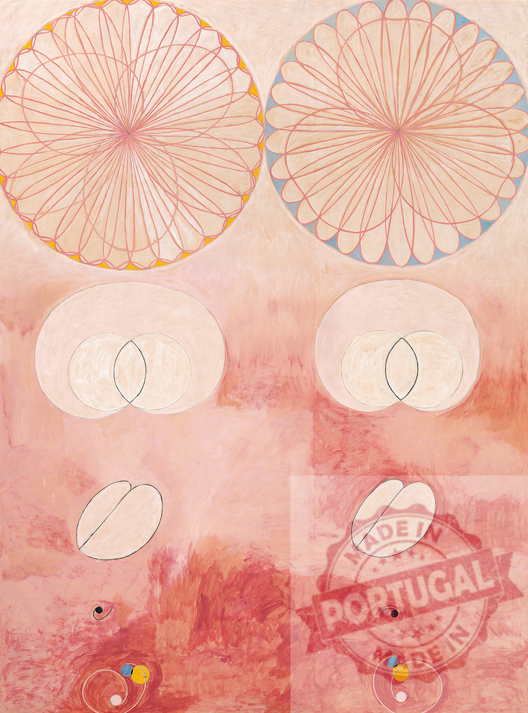 Hilma af Klint The Ten Largest No 3 Youth painting. Hilma af Klimt | Abstract artwork exploring spiritual development and life stages with geometric forms - Realisiert mit Pictrs.com
