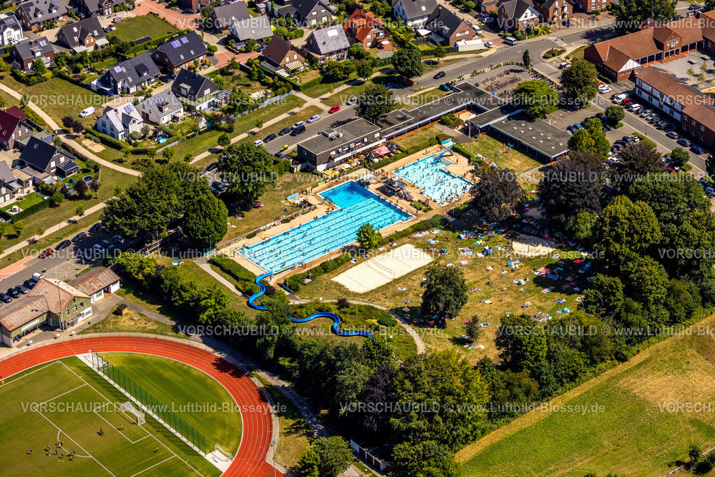 Haltern220800363 | Luftbild Freibad Syten,  Sythen, Haltern am See, Ruhrgebiet, Nordrhein-Westfalen, Deutschland