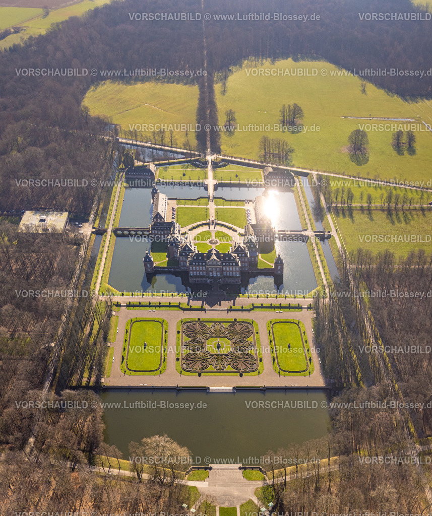 Nordkirchen230206075 | Luftbild, Schloss Nordkirchen, barocke Schlossanlage, Wasserschloss, Nordkirchen, Münsterland, Nordrhein-Westfalen, Deutschland