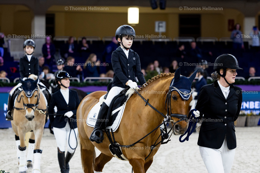 TH_Nürnberger Burgpokal Führzügelwettbewerb_13203 | Nürnberger Burgpokal Führzügelwettbewerb beim Festhallen Reitturnier Frankfurt 2023 am 15.12.23 in Frankfurt, Festhalle