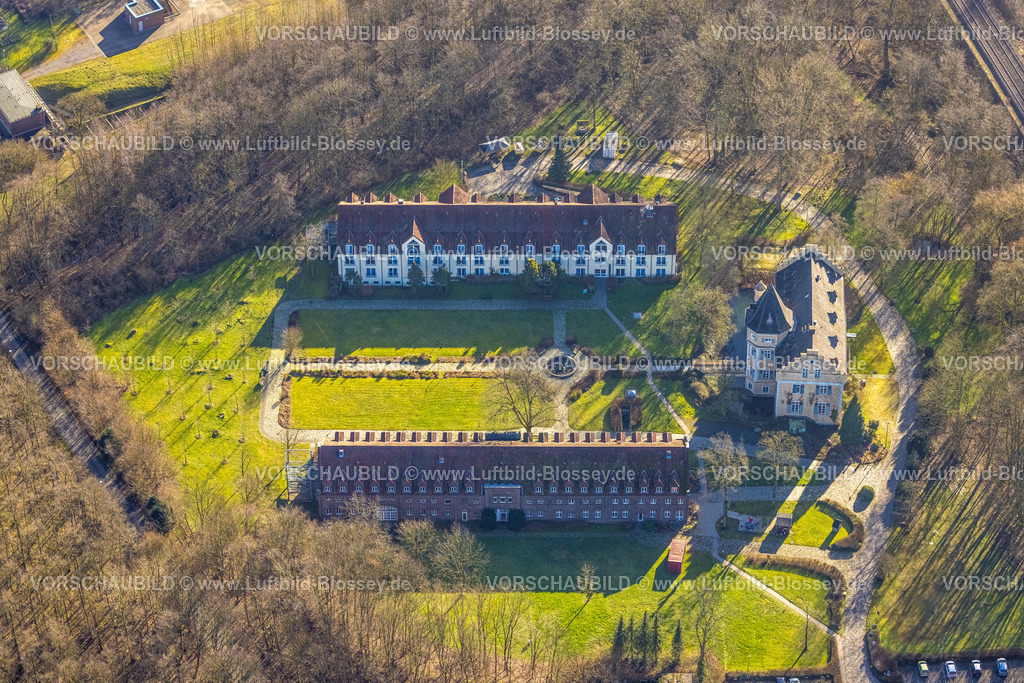 Dortmund240102174 | Luftbild, Schloss Westhusen, Westerfilde, Dortmund, Ruhrgebiet, Nordrhein-Westfalen, Deutschland