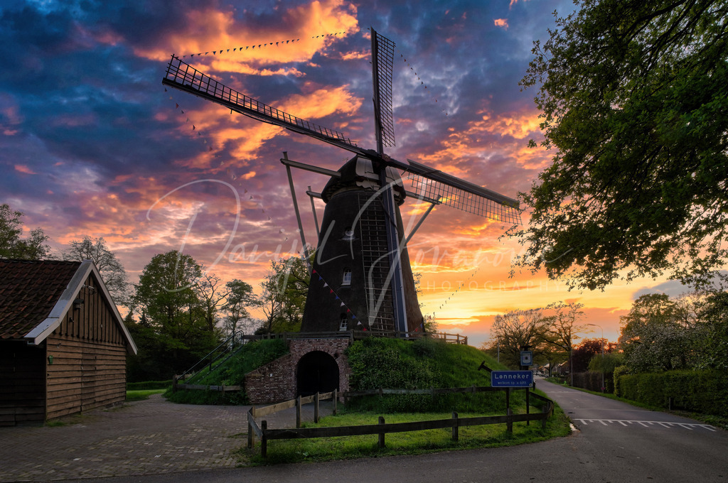Lonnekermolen | Mit tollem Abendhimmel