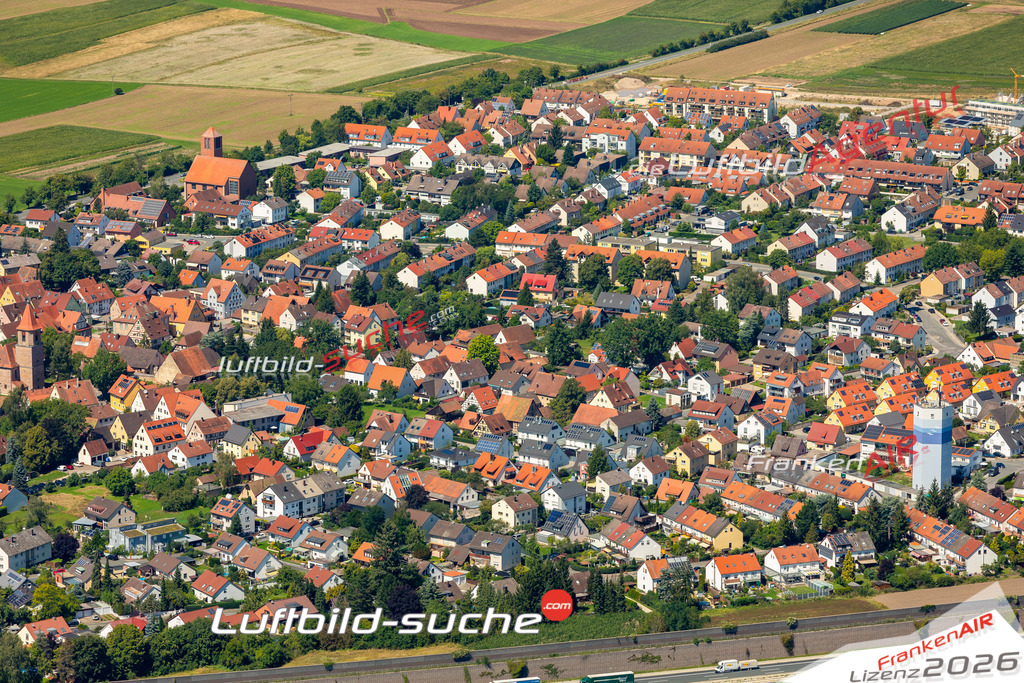 Das Luftbild zeigt : Kleinschwarzenlohe Wendelstein - Die Luftaufnahme wurde 2023 vom UL-Flugzeug aus erstellt ( keine Drohne ) - Hochauflösende Luftaufnahme - Für grossformatige Ausdrucke geeignet. Die Geschenkidee !Mit Lizenz und Bildrechte bestellbar