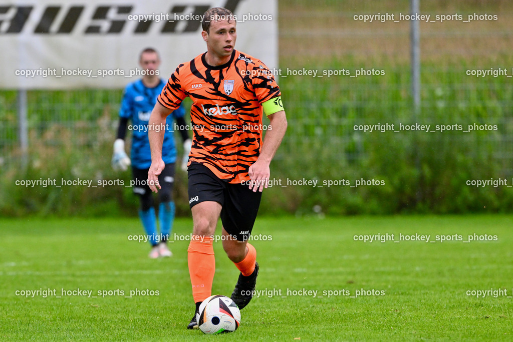 SV Viktoria Viktring vs. FC Mondi Frantschach | #20 Roman Klösch FC Frantschach, SV Viktoria Viktring vs. FC Mondi Frantschach, SV Viktoria Viktring vs. FC Mondi Frantschach am 02.08.2025 in Klagenfurt (Sportplatz Viktrink), Austria, (Photo by Bernd Stefan)