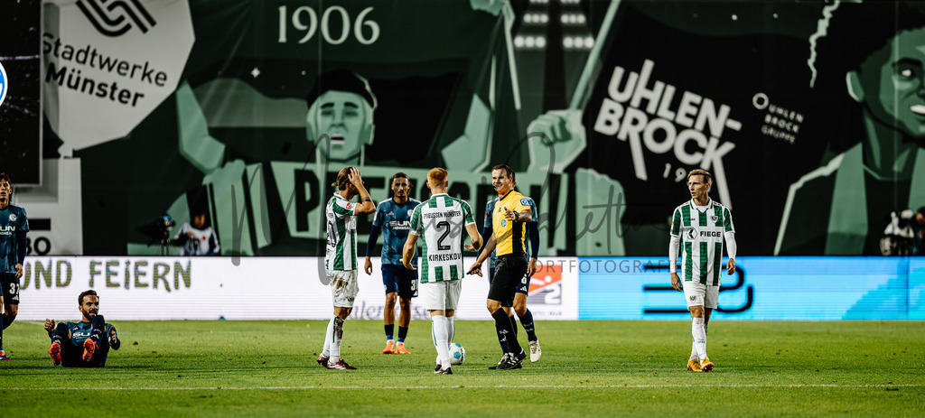 2. Bundesliga, Saison 2024/25, 7. Spieltag: SC Preußen Münster - FC Schalke 04 | Münster, 28.09.2024: 2. Bundesliga, 7. Spieltag, SC Preußen Münster gegen FC Schalke 04 im LVM-Preußenstadion in Münster. Foto: sportfotografie.ms | Markus Paletta - Realisiert mit Pictrs.com