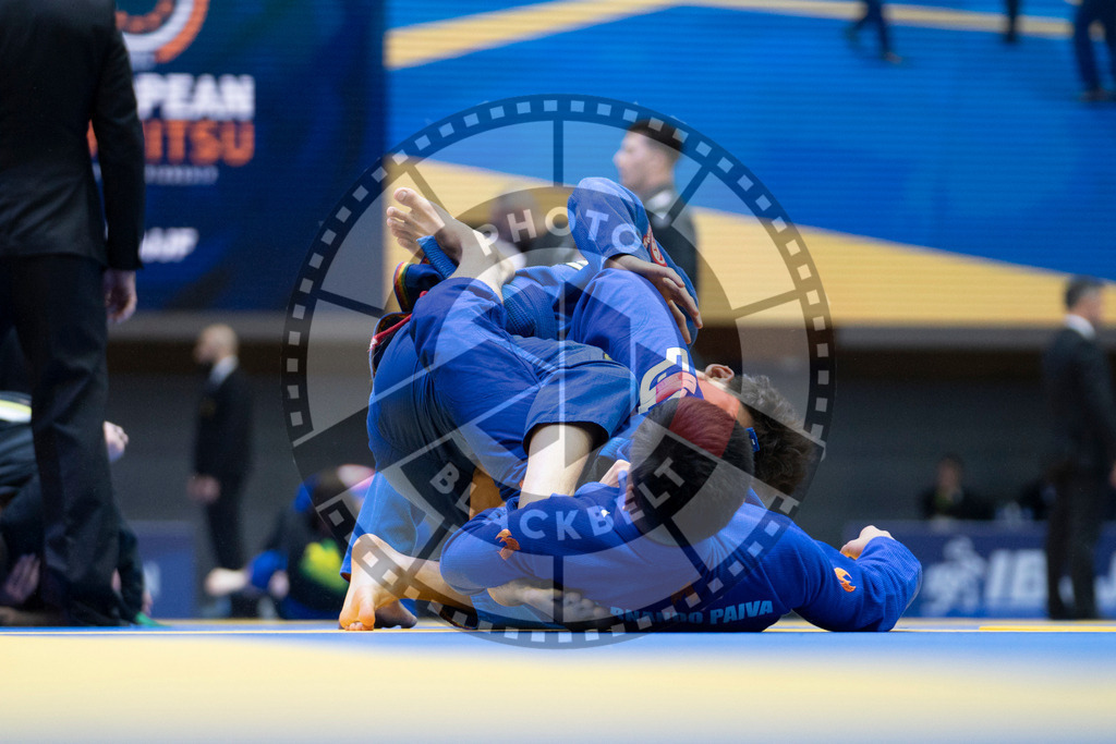 20240119PBB1851 | Fighters compete during the IBJJF European Championship in Paris, France, on January 19, 2024.