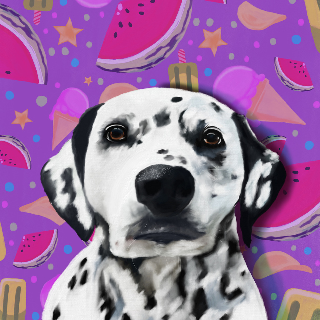 Dalmatiner | Illustrationen, digitalpainting, animals, dogs, hunde, art, Kunst, Illustrationsart, Bielefeld, Germany - Realisiert mit Pictrs.com