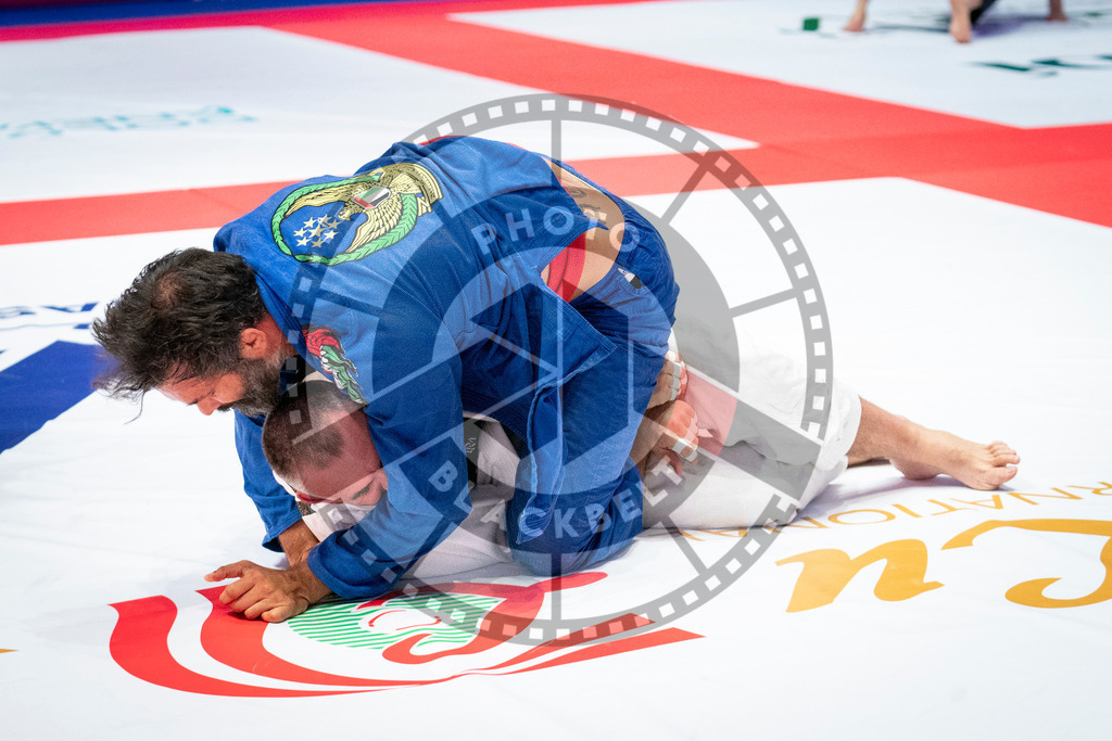 20231107PBB6025 | Fighters compete during the AJP World Master Championship in the Mubadala Arena in Abu Dhabi, Arab United Emirates, on November 7, 2023.