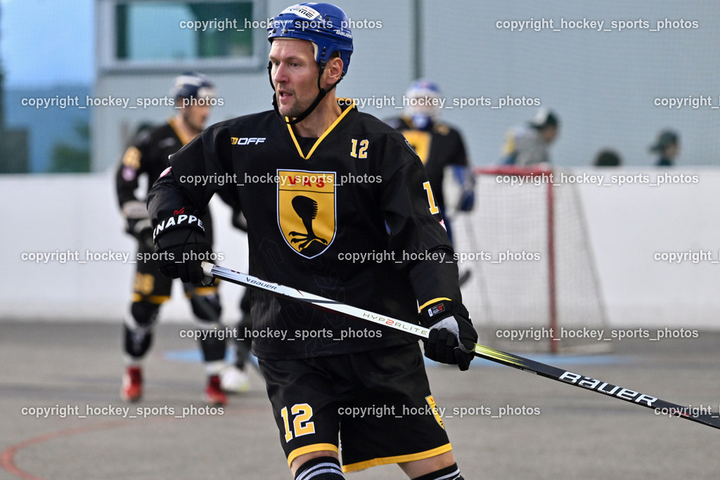 ASKÖ Hockey Villach vs. VAS Ballhockey  | #12 Duricky Jan VAS Villach, ASKÖ Hockey Villach vs. VAS Ballhockey , ASKÖ Hockey Villach vs. VAS Ballhockey  am 06.07.2025 in Villach (Alpen Arena ), Austria, (Photo by Bernd Stefan)