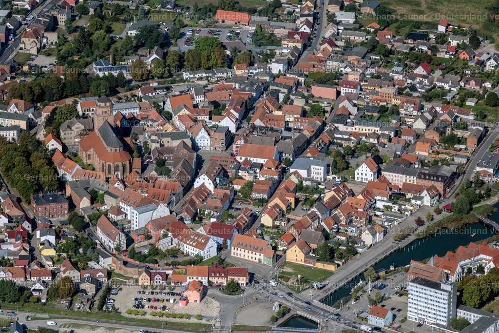 4061057 | WOLGAST 08.09.2021 Stadtansicht vom Innenstadtbereich in Wolgast im Bundesland Mecklenburg-Vorpommern. // City view of the city area of in Wolgast in the state Mecklenburg - Western Pomerania. Foto: Gerhard Launer