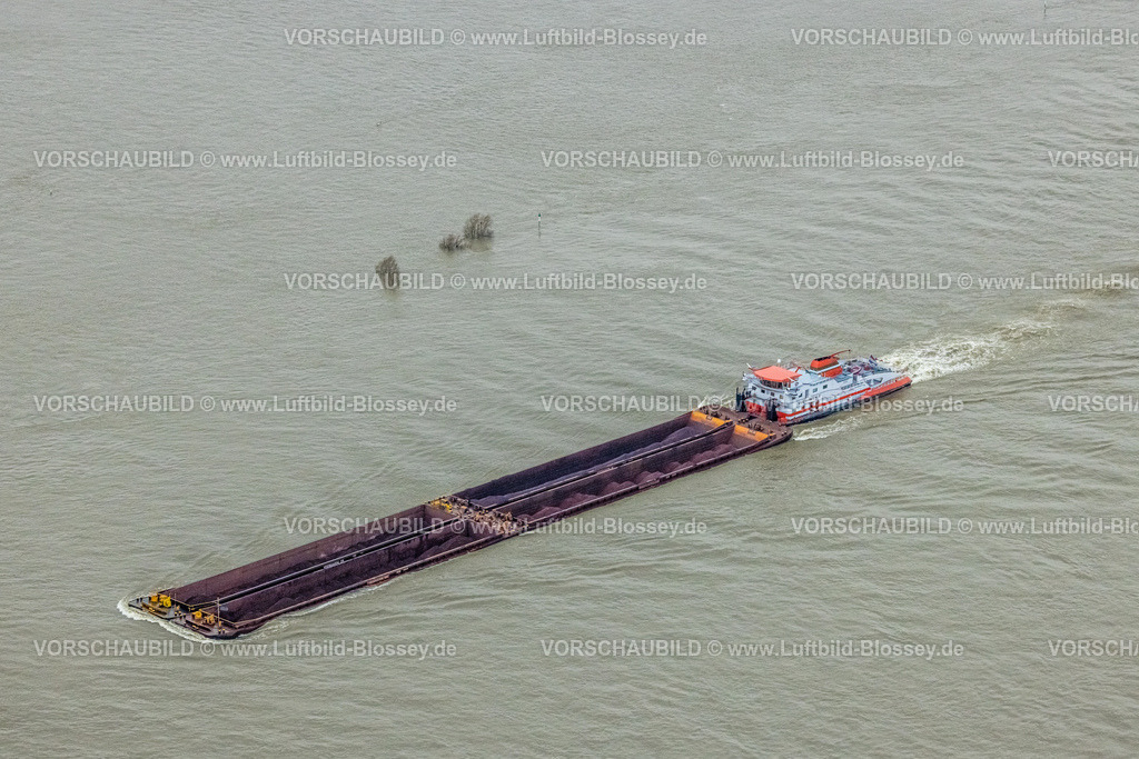 Wesel231203809 | Luftbild vom Weihnachtshochwasser 2023 am Rhein, der Rhein tritt nach starken Regenfällen über die Ufer,  , Wesel, Ruhrgebiet, Niederrhein, Nordrhein-Westfalen, Deutschland