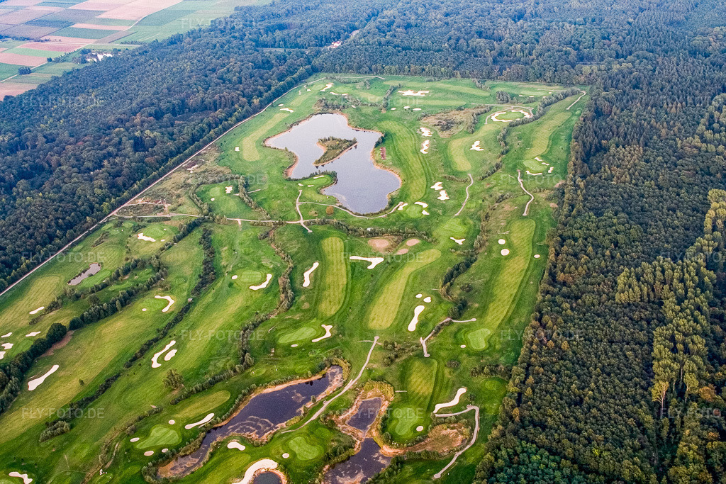 Luftbild: Golfclub Landgut Dreihof SÜW in Essingen im Bundesland Rheinland-Pfalz in Deutschland. Foto: IMG_4021.jpg vom 23.09.2006 durch Werner Riehm/FLY-FOTO.de