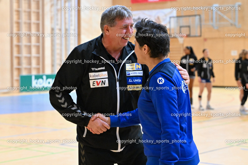 SC Ferlach Damen vs. Hypo Niederösterreich 18.11.2023 | Headcoach Hypo Niederösterreich KOVACS Ferenc, Headcoach SC Ferlach Damen Kanjugovic Iva