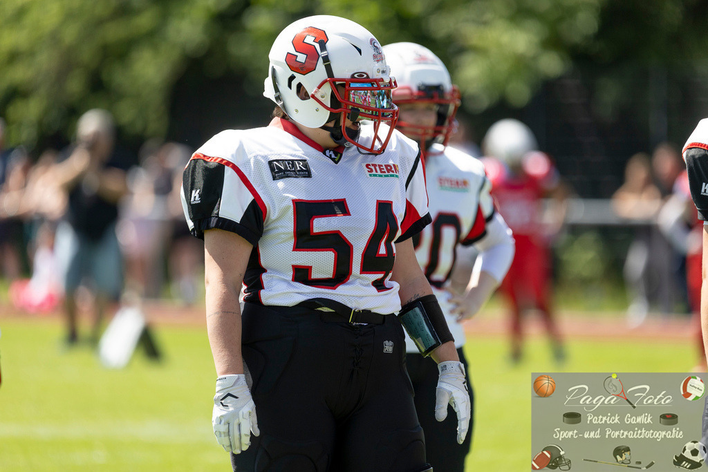 GFLW 1: German Football League Women 1: Rodgau Pioneers Ladies - Stuttgart Scorpions Sisters, 07.06.2026 | Sarah Späth / Spaeth (Stuttgart Scorpions Sisters #54), Rodgau Pioneers Ladies - Stuttgart Scorpions Sisters, Rodgau, Maingau-Energie-Stadion "Am Weichsee", 7.6.2026 - Realisiert mit Pictrs.com