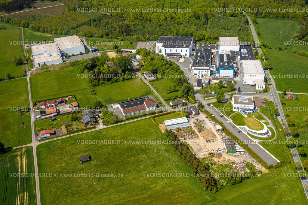 Marsberg240504319Essentho | Luftbild, Ritzenhoff AG Firmengelände, Essentho, Waldgebiet, Marsberg, Sauerland, Nordrhein-Westfalen, Deutschland