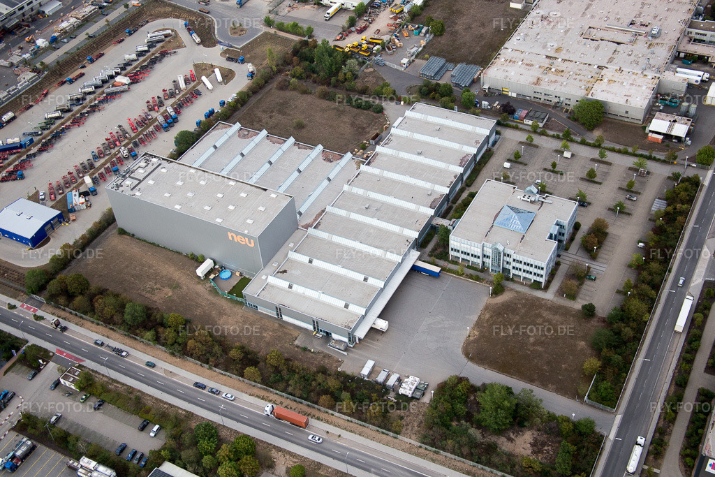 Luftbild: Worms, Industriegebiet Nord am Rhein in Worms im Bundesland Rheinland-Pfalz in Deutschland. Foto: IMG_084295.jpg vom 02.09.2015 durch Werner Riehm/FLY-FOTO.de