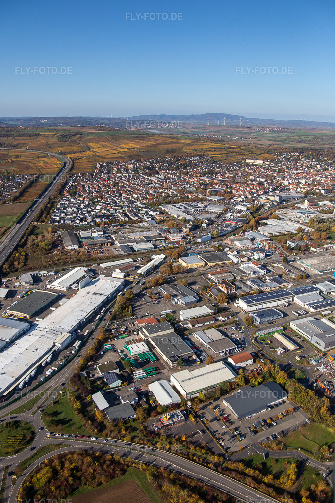 Luftbild: Werksgelände Aafes Europa in Grünstadt im Bundesland Rheinland-Pfalz in Deutschland. Foto: IMG_123546.jpg vom 31.10.2020 durch Werner Riehm/FLY-FOTO.de