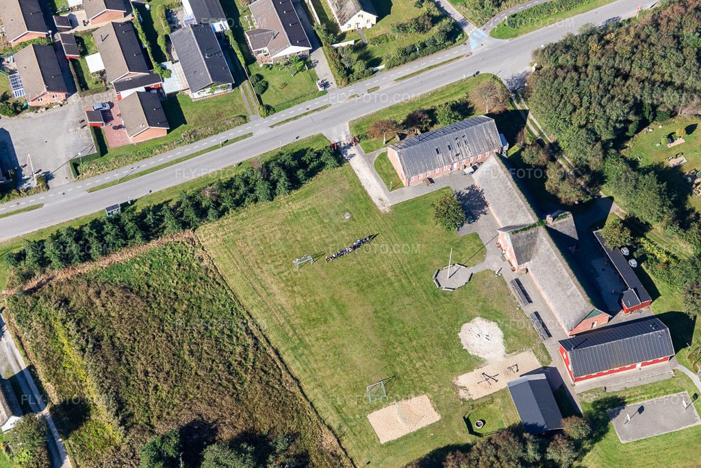 Aerial view: Holiday colony/Sønderho Feriekoloni in Fanø in the state South Denmark, Denmark.Photo: IMG_118703.jpg taken on 09/21/2019 by Werner Riehm/FLY-FOTO.comResolution of the original: 5472 x 3648 px