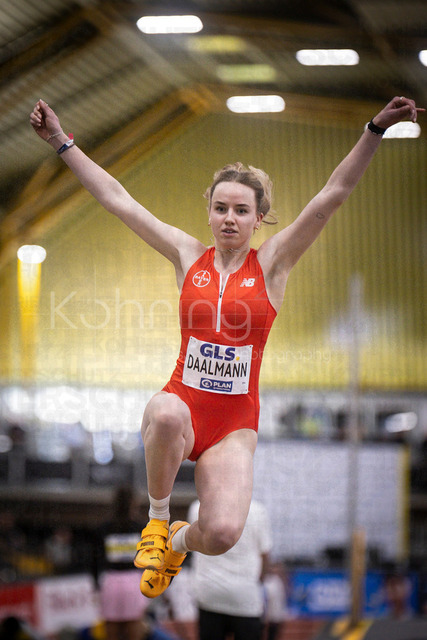 Deutsche Leichtathletik-Hallenmeisterschaften; Dortmund, 01.03.2026 | Imke Daalmann (TSV Bayer 04 Leverkusen); Deutsche Leichtathletik-Hallenmeisterschaften am 01.03.2026 in der Helmut-Körnig-Halle in Dortmund. 