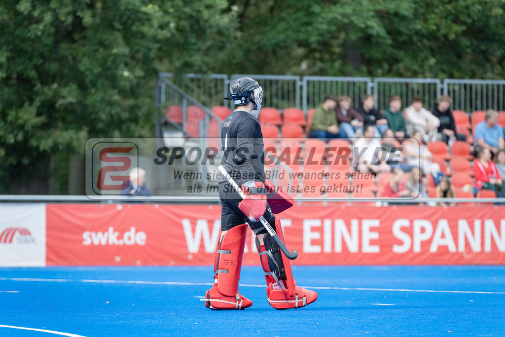 HK_20230923_104400 | 1. Bundesliga Herren Crefelder HTC - TSV Mannheim am 23.9.2023 CHTC, Krefeld , Lukas Stumpf ( Torwart TSV Mannheim #1 )