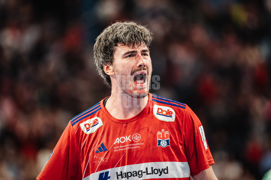 Handball | Männer | Saison 2024/2025 | DAIKIN Handball-Bundesliga | 10. Spieltag || Handball Sport Verein Hamburg vs. Füchse Berlin | 18.11.2024 | Jacob Lassen (#9, Handball Sport Verein Hamburg) jubelt nach seinem Tor