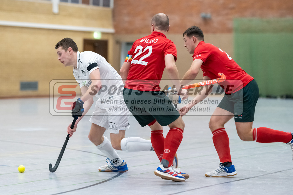 SFE_20230115_0163 | 1. Bundesliga Hockey Herren Schwarz-Weiss Neuss - Crefelder HTC am 15.01.2023 in  (Sporthalle Jahnerstrasse), Photo: Stephan Fehrmann 2022 (Sports-Gallery)