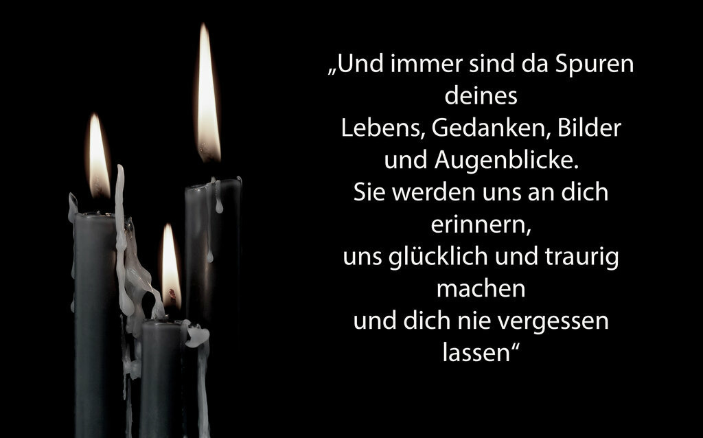 Trauer Karte Kerzen 04