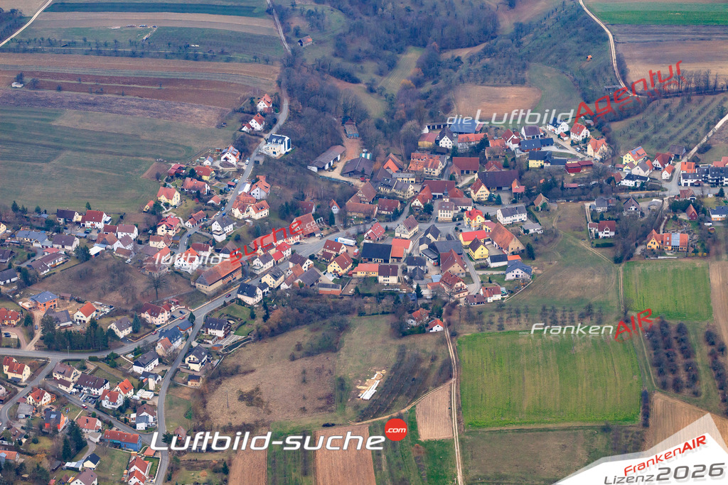 Die Luftbildaufnahme Gaiganz - Effeltrich wurde 2018 mittels Flugzeug (keine Drohne) erstellt. Perfekte Schärfe und Druck- Auflösung- Garantiert!