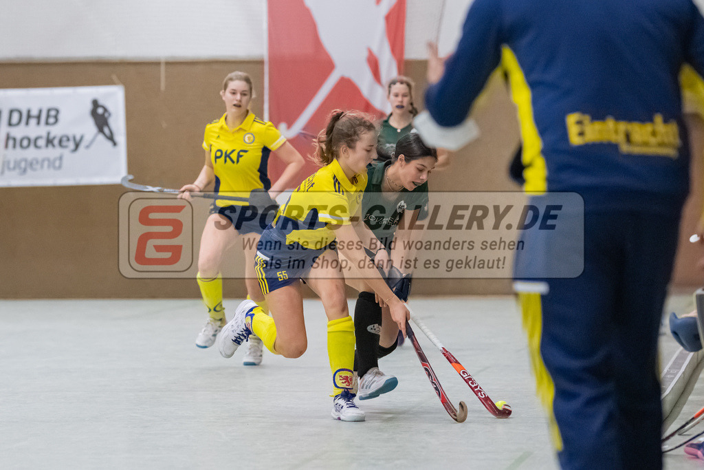 HK_20230225_104440 | Deutsche Meisterschaft WU16 Eintr. Braunschweig - 1. Hanauer THC am 25.2.2023 DSC 99, Düsseldorf ,