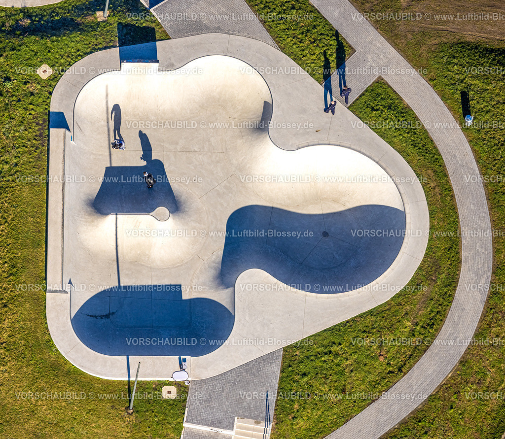 Dortmund230200800 | Luftbild, Pumptrack im Sport- und Freizeitpark Hombruch (Skatepark Hombruch), Hombruch, Dortmund, Ruhrgebiet, Nordrhein-Westfalen, Deutschland