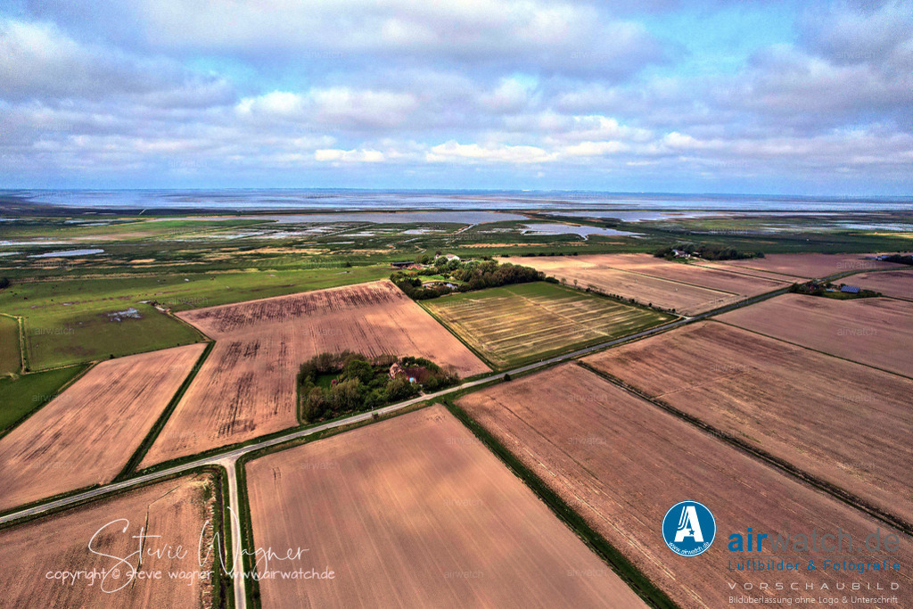 Luftbilder Rickelsbueller Koog - Nordfriesland | Luftbilder Rickelsbueller Koog