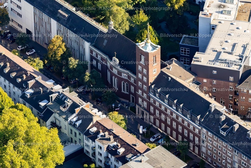 Lufbilder Aachen-6090 | Klinikgelände des Krankenhauses " Alexianer-Krankenhaus " an der Straße Alexianergraben in Aachen im Bundesland Nordrhein-Westfalen, Deutschland - Realisiert mit Pictrs.com