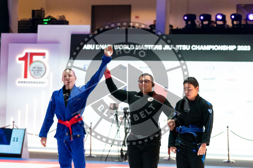 20231106PBB3137 | Fighters compete during the AJP World Master Championship in the Mubadala Arena in Abu Dhabi, Arab United Emirates, on November 6, 2023.