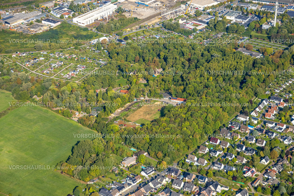 Hamm250900355 | Luftbild, Tierpark Hamm, Brachfläche, KGV Kleingartenverein Bahn-Landwirtschaft Essen e.V., Stadtbezirk Rhynern, Hamm, Ruhrgebiet, Nordrhein-Westfalen, Deutschland
