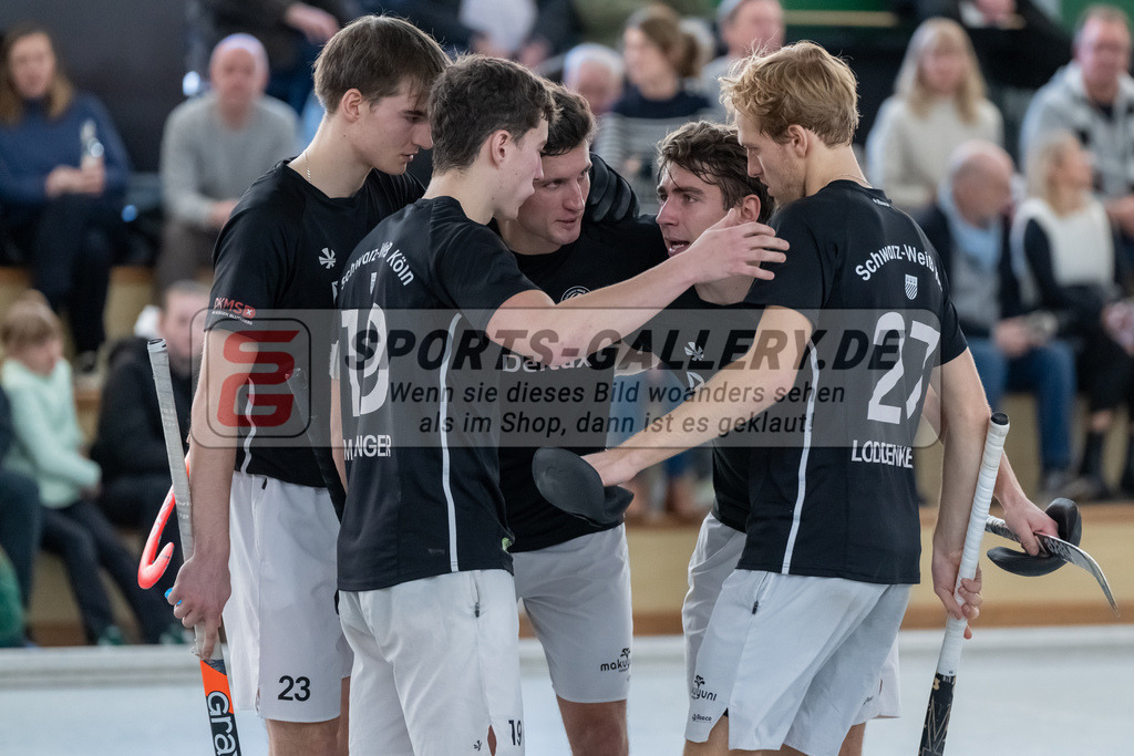HK_20250202_102341 | 2. Bundesliga Halle Herren Club Raffelberg - Schwarz Weiss Köln am 2.2.2025 Halle am Raffelberg, Duisburg ,