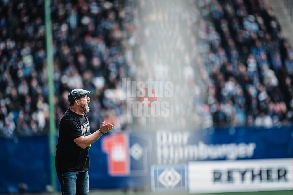 Fußball | Männer | Saison 2023/2024 | 2. Fußball-Bundesliga | 23. Spieltag | Hamburger SV vs. SV 07 Elversberg | 25.02.2024 | Trainer Steffen Baumgart (HSV)