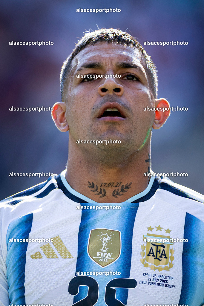 FOOTBALL : Argentine vs Espagne – Finale de la Coupe du Monde FIFA 2026. New York New Jersey Stadium, East Rutherford, New Jersey, États-Unis. 19/07/2026. | Facundo Medina #25 (Argentine)
